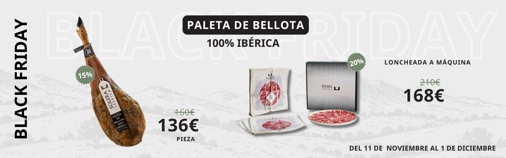 Black Friday Paleta de Bellota 100% Ibérica